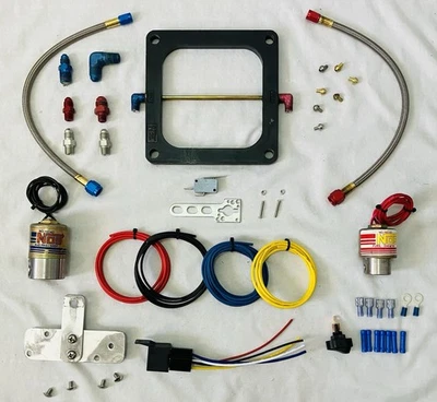 02102NOS Big Shot 湿亚氮系统适用于 4500 Dominator 汽化器 NOS 190-300HP — 第 1/4 张图片