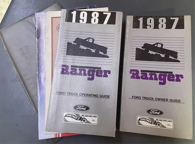 Manuale Dell'Utente Originale Ford Ranger 1987 Con Custodia E Accessori - Immagine 1 di 3