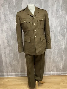 Vintage British Army No.2 Dress All Ranks Jacket and Trousers, Suit. - Picture 1 of 19