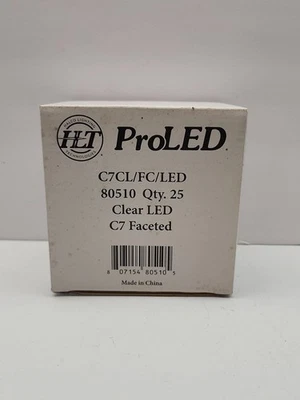 25 Quantity Halco C7CL/FC/LED NIB 80510 Clear C7 LED Candelabra Bulbs 👍new  - Image 1 of 4