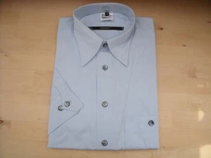 Signum Shirt Size 40 Light Blue Combination Cuff Solid New #EH068 - Picture 1 of 1