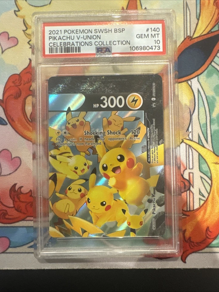 Pikachu V-Union SWSH140 SWSH: Sword & Shield Promo Cards Holo - Image 1 of 2
