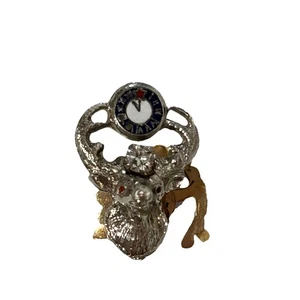 Antique Fraternal Order of Elks BPOE 95% Platinum With Diamond Lapel Pin - Picture 1 of 4