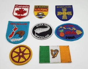 Jacket patch lot.  Canada, Scotland, Ireland, New Zealand, Maui, 107th Transport - Picture 1 of 2