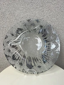 Vassoio vintage Atomic MCM starburst argento piatto vetro vassoio 15" Dorothy Thorpe - Foto 1 di 9