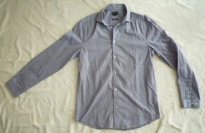 H&M Herrenhemd Premium Cotton Business Gr. M 39/40 blau Regular Fit - Bild 1 von 3