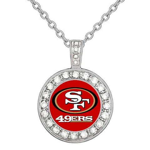 San Francisco 49ers Elegant Women's 925 Sterling Silver Necklace Football D18 Cover