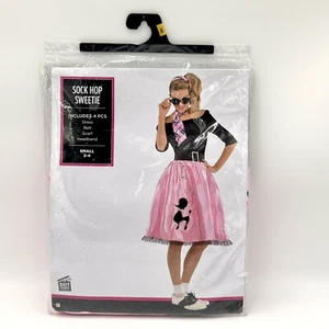 Sock Hop Sweetie 50's Retro Poodle Skirt Fancy Halloween Costume Women’s Small - Picture 1 of 16