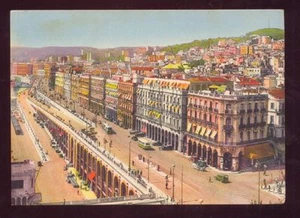 ALGER Les Rampes et le Boulevard de la Republique Vintage Postcard - Imagen 1 de 1