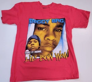 Vintage 2000s Red Lil Bow Wow Kids Shirt Youth Large Double Sided Rap Tee Y2K - Picture 1 of 6