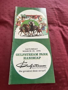1978 Spring Gulfstream Park Racing Program March 25 Gulfstream Park Handicap - Picture 1 of 6