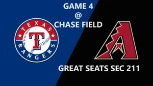 2 Tickets 2023 World Series 10/31 Game 4 Houston Rangers @ Arizona Diamondbacks - Picture 1 of 4