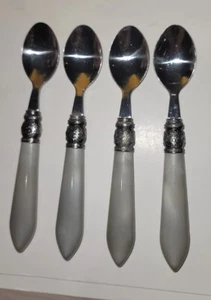 Pioneer Woman Cowgirl Lace Gray Stainless teaspoons Set of 4  - Picture 1 of 7