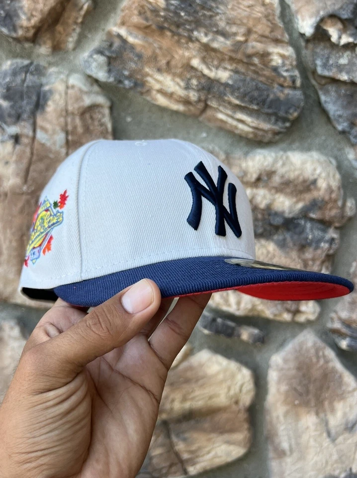 "Красный козырек New York Yankees 7 1/4 ""1996 Off White""" - Изображение 1 из 1