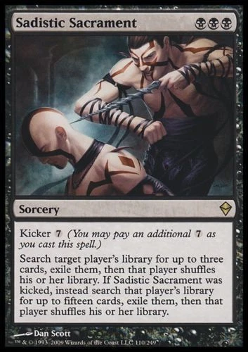 SADISTIC SACRAMENT - MTG Zendikar Rare Sorcery - Image 1 of 1