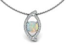 1.60Ct Cushion Lab-Created Fireopal Daily Wear Women Pendant 925 Sterling Silver