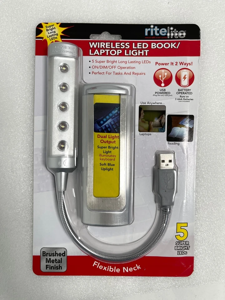 Ritelite E-lpl792xlb Rite Lite LPL792XLB Wireless 5-led Touch-on Usb/battery