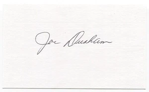 Joe Durham Signed 3x5 Index Card Autographed Baseball Baltimore Orioles - Picture 1 of 2