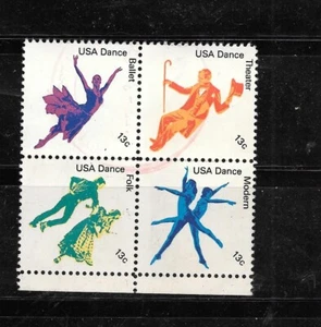 USA US SC#1752a POSTAL USED XF 1978 EXCELLENT DANCE SETEN STAMP BLOCK - Bild 1 von 1