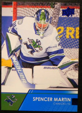 2021-22 21/22 Upper Deck AHL BLUE #15 Spencer Martin Abbotsford Canucks