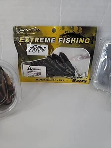 Nuevo en caja señuelo profesional de pesca extrema 2 cajas de almacenamiento / 3 señuelos diferentes - Imagen 1 de 8