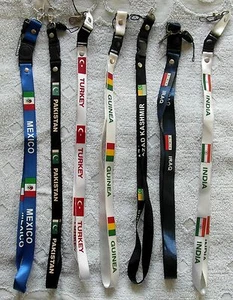 Country Schlüsselbänder mit abnehmbarem Clipstück für Ausweis etc. NEU (Typ 2) - Bild 1 von 6