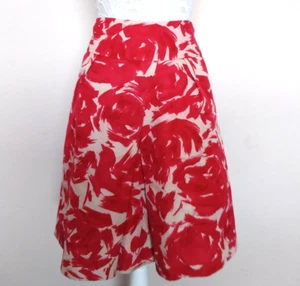 LK BENNETT floral silk blend A line skirt large UK 14 EUR 42 - Picture 1 of 7