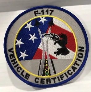 PARCHE DE CERTIFICACIÓN DE VEHÍCULO DE COMBATE STEALTH USAF F-117 - Imagen 1 de 1