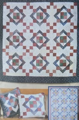 Patchwork Quilt Pillow Wall Hanging Butterick 5732 Sewing Pattern - Image 1 of 3