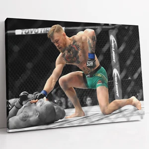 CONOR McGREGOR JOSE ALDO UFC 194 MMA Caja Lienzo Impresión Arte de Pared Póster Foto - Imagen 1 de 10