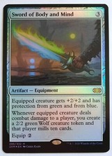 MTG Double Masters SWORD OF BODY AND MIND 295/332 Mythic Rare FOIL + Token M/NM