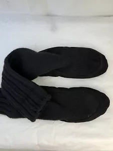 Loro Piana Black Knit Slippers W/ Suede Bottoms - Picture 1 of 6