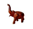 Vintage Hand Carved Wood Elephant Sculpture Statue Figurines Gift Collectibles