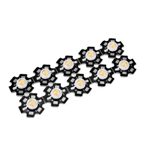 280-350mA 1W LED Chip Bombilla COB Luz Perlas Cálido Blanco Súper Brillante 10pz - Imagen 1 de 2