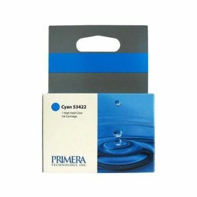2 pk Primera 53422 High-Yield Cyan Ink Cartridge for LX900 Color Label Printer - Image 1 of 3