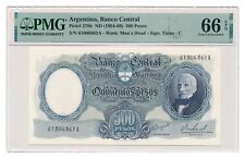 ARGENTINA banknote 500 Pesos 1964 PMG MS 66 EPQ Gem Uncirculated