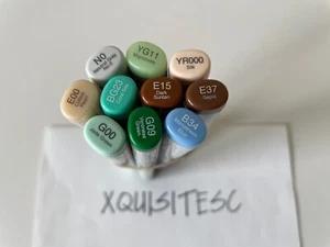 NUEVO Marcadores de bocetos de copia de doble punta LOTE DE 10 colores mezclados súper pincel, ancho #07 - Imagen 1 de 2