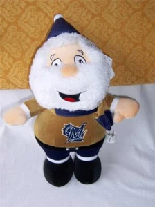 Milwaukee Brewers Plush Standing SANTA Gnome Stuffed Decor MLB Baseball NWT $35 - Picture 1 of 2