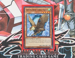 YuGiOh Crystal Beast Cobalt Eagle SDCB-EN006 1st Edition Common - Picture 1 of 2