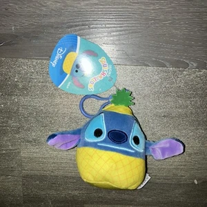 Squishmallows 4" Clip-On Disney Stitch Pineapple - Picture 1 of 3