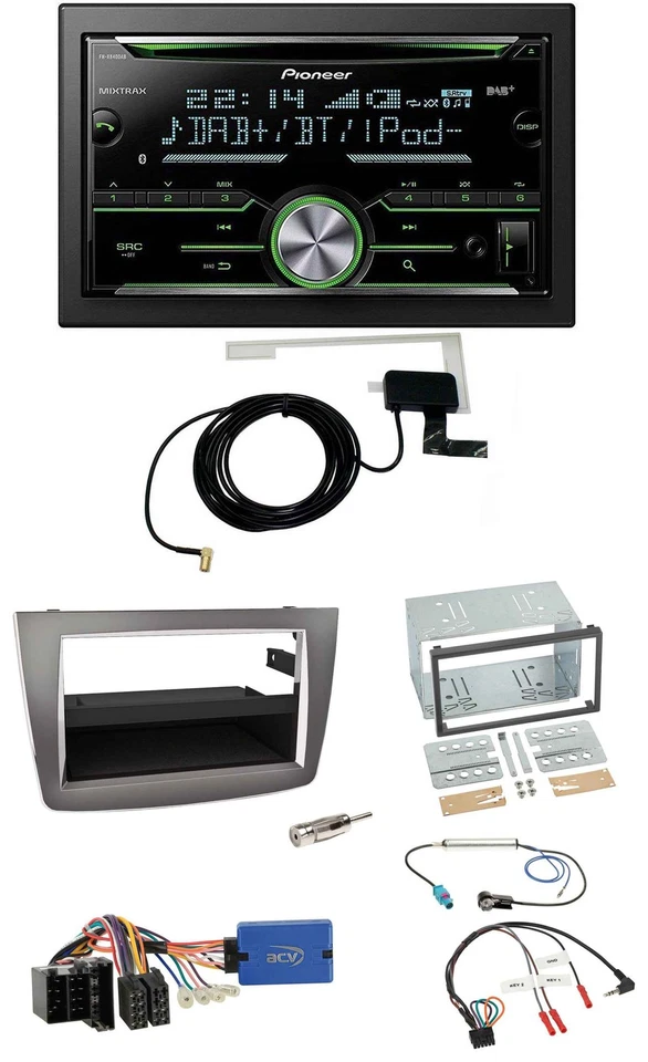 Pioneer CD USB Lenkrad Bluetooth 2DIN DAB Autoradio für Alfa Romeo Mito 13-18 95 - Bild 1 von 4