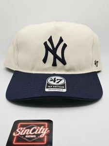 New York Yankees Classic 47 Brand 2 Tone Urban Outfitters Hitch Snapback Hat - Picture 1 of 4