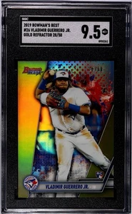 2019 Bowman's Best #26 GOLD REFRACTOR /50 Vladimir Guerrero Jr RC Rookie SGC 9.5 - Picture 1 of 2