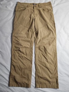 Arcteryx Cronin Pants Mens Size 34x30 Brown Canvas Hiking Outdoors Lightweight - Picture 1 of 13
