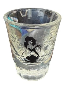 Hugh Hefner Playboy Bunny Heavy Glass 3" Tall Shot Glass - Picture 1 of 4