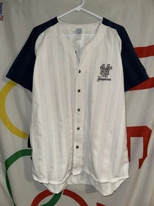 Vintage Russell Athletic New York Yankees Trikot große Knopfleiste 90er - Bild 1 von 10
