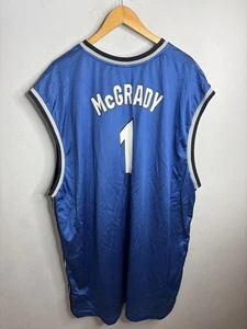 Orlando Magic Jersey Mens 4XL Blue Black NBA Basketball Tracy McGrady Reebok - Picture 1 of 8