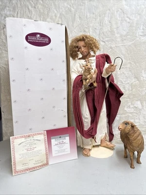 Фарфоровая кукла Ashton-Drake Galleries I Am The Good Shepherd Jesus 22 дюйма письменный стол - Изображение 1 из 4
