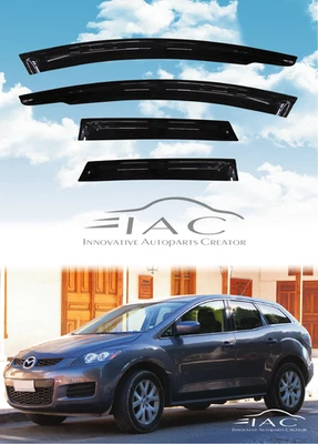 Para Mazda CX-7 2006-2012 Visera de ventana Ventilación Parasol Protector de lluvia Visera de puerta Foto 1 de 4