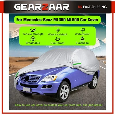 Cubierta de coche impermeable exterior protección contra el polvo para Mercedes-Benz ML250 impermeable Foto 1 de 4